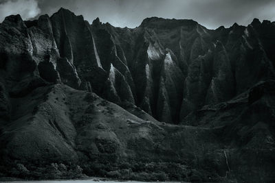 Panoramic view of rock formations