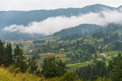 Beautiful village in bulgaria in the rhodope mountains.