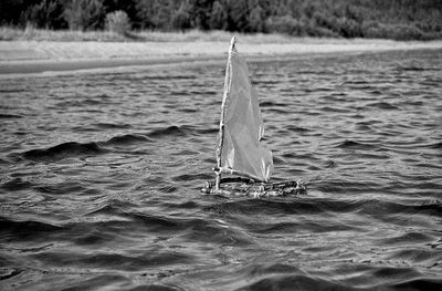 Sailboat in sea