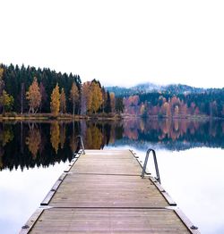 Pier on lake