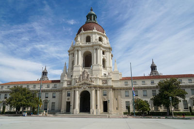 Low angle view of church against sky