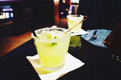 Close-up of drink on table