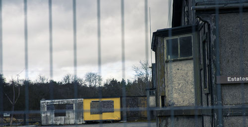 Built structures against the sky