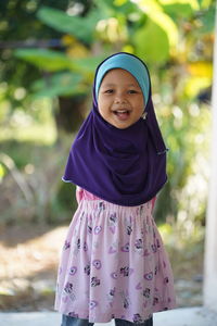 Portrait of a smiling girl