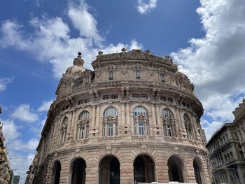Low angle view of historical building against sky