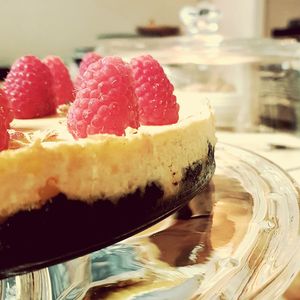Close-up of cake in plate