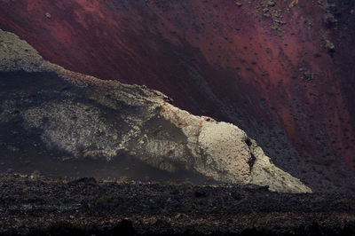 Rock formations on land