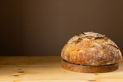 Close-up of bread on table