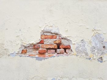 Close-up of old weathered wall