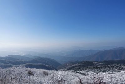 Scenic view of mountains