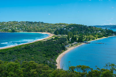 The palm beach from the top