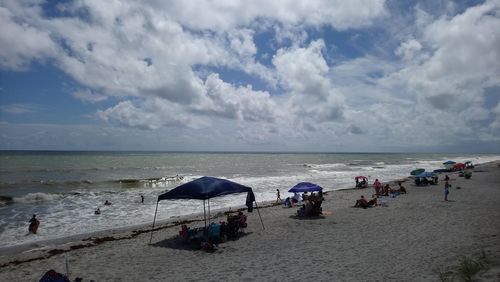 Group of people on beach