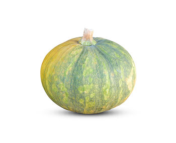 Close-up of pumpkin against white background