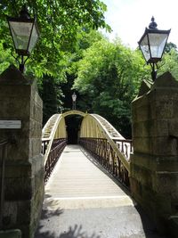 Walkway leading to footbridge