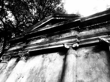 Low angle view of building against sky