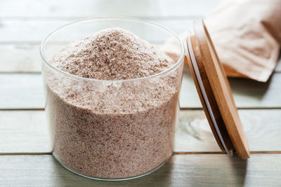 Psyllium fiber used as dietary supplement, healthy diet morning routine