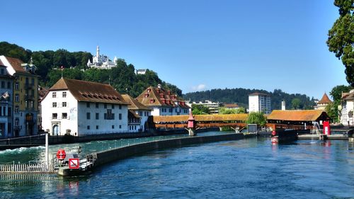 View of buildings at waterfront