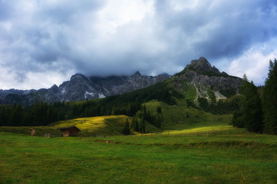 Scenic view of landscape against sky