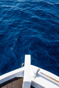 High angle view of swimming pool in sea