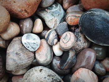 Full frame shot of pebbles