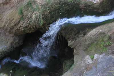 View of waterfall