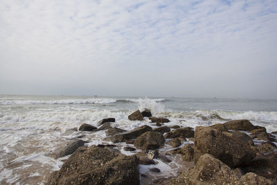 Scenic view of sea against sky