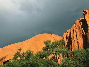 Scenic view of mountain against sky