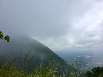 Scenic view of landscape against sky