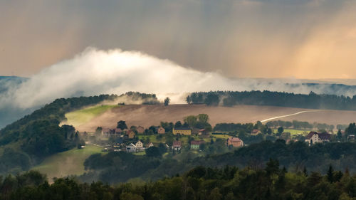 Scenic view of landscape against sky