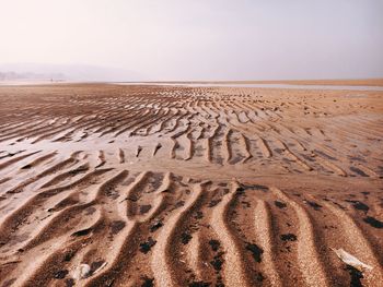 Scenic view of desert against sky