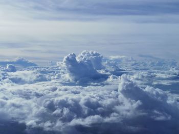 Aerial view of cloudscape