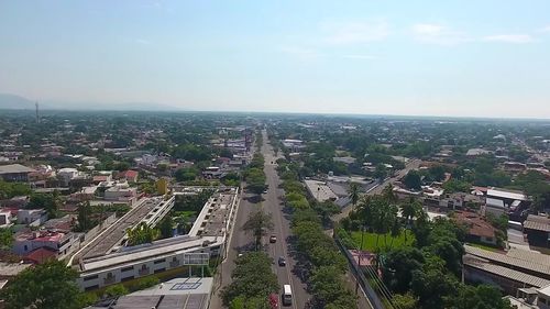 Aerial view of city