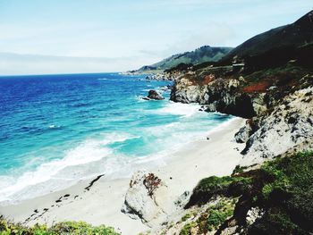 Scenic view of sea against sky