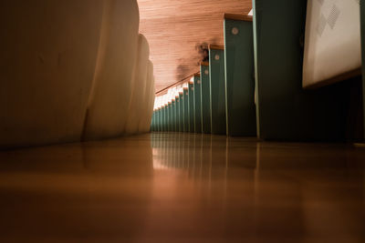 Empty corridor of building