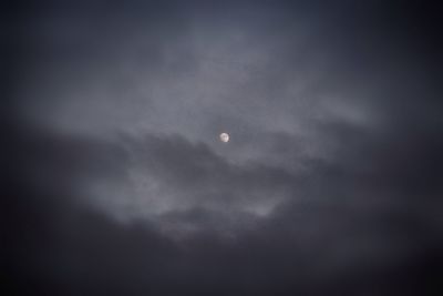 Moon in sky at night