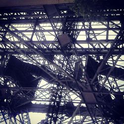 Low angle view of bridge against sky