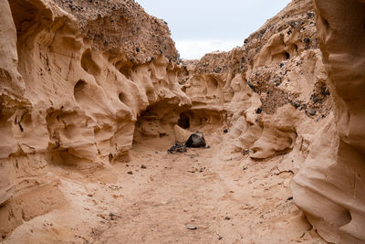 Rock formations in desert