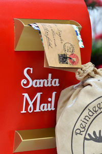 Detail shot of mailbox