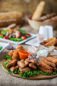 Close-up of food in plate