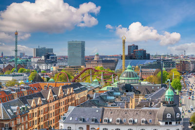 Cityscape against sky