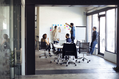 Business people planning during meeting in creative office