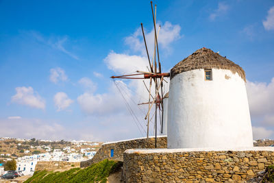 Low angle view of traditional building against sky