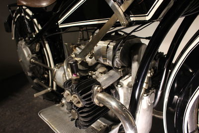 Close-up of motorcycle