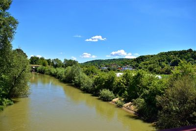 Scenic view of river against sky