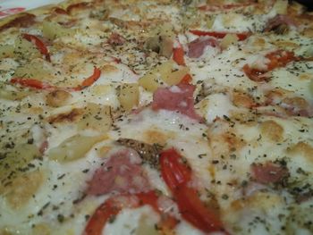 Close-up of pizza