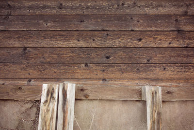 Full frame shot of wooden wall