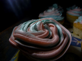Close-up of cake on table