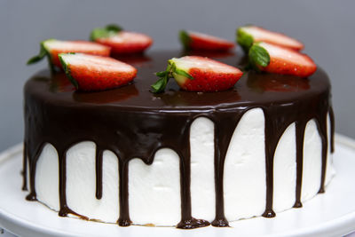 Close-up of dessert in plate
