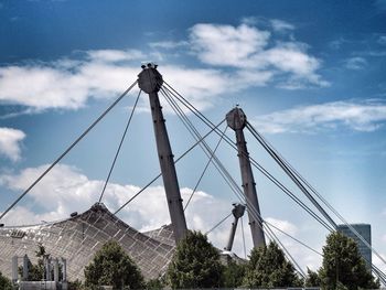 Low angle view of eiffel tower