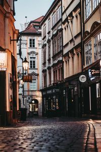 Street amidst buildings in city